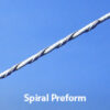 Photo showing the spiral preform feature on a power line with a SpanGuard ABS marker installed.