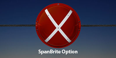 Power line marker SpanBrite option