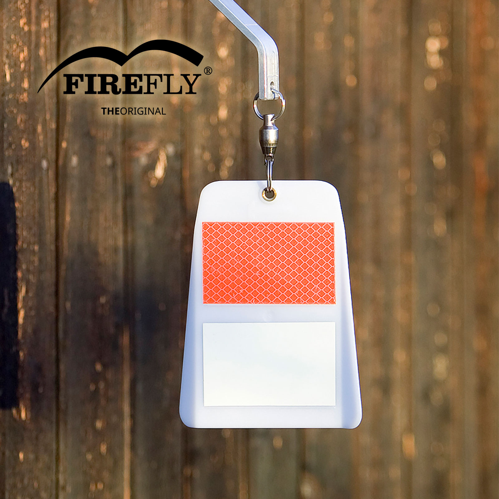 FireFly WM shown mounted to a wood utility pole.