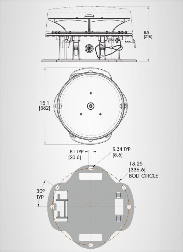 L-864 dimensions