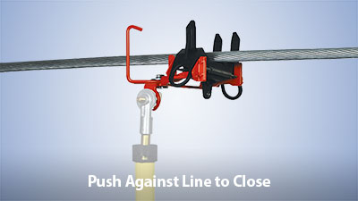 Push Against Line to Close