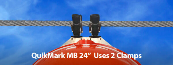 QuickMark MB 24" uses two SnapFast clamps.