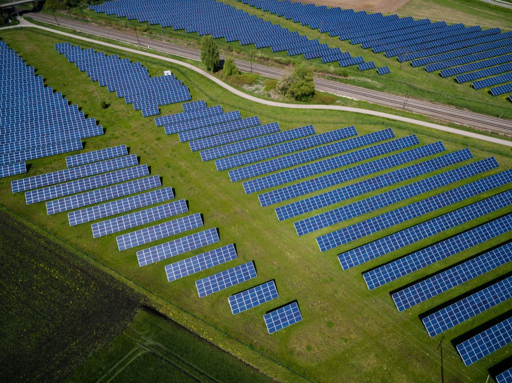 Utility solar panels for energy production
