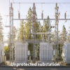 Unprotected substation